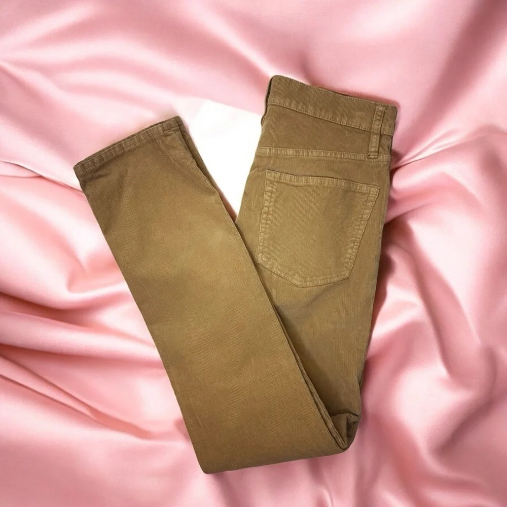 J. Crew ‘Tall Vintage Slim-Straight Corduroy Pant for Women’ in Tan Size 26 Tall